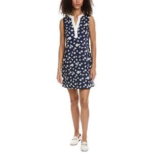 Duffield Lane Bridgeport Shift Dress in Navy Blue Floral size Small NEW